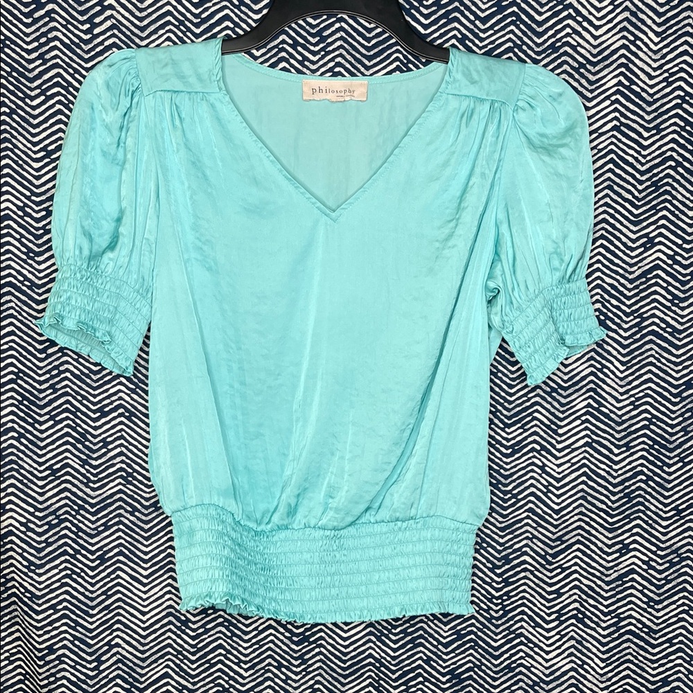Philosophy Women's Aqua Blouse